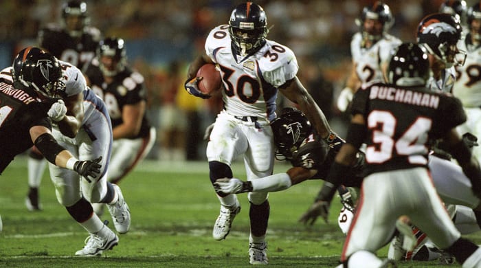 Terrell Davis helped the Broncos win two Super Bowls during his seven-year career.